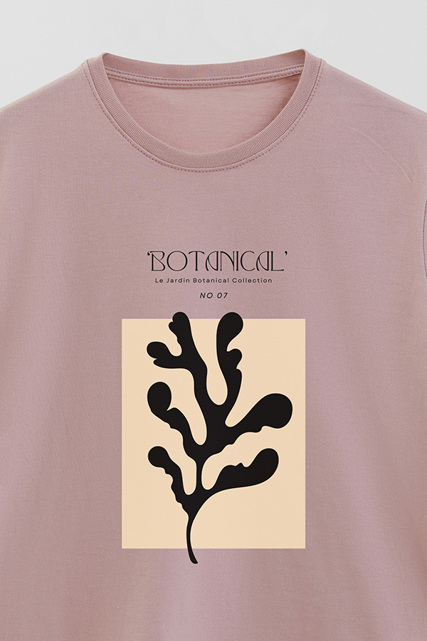 REMERA BASICA ESTAMPADA BOTANICAL 7