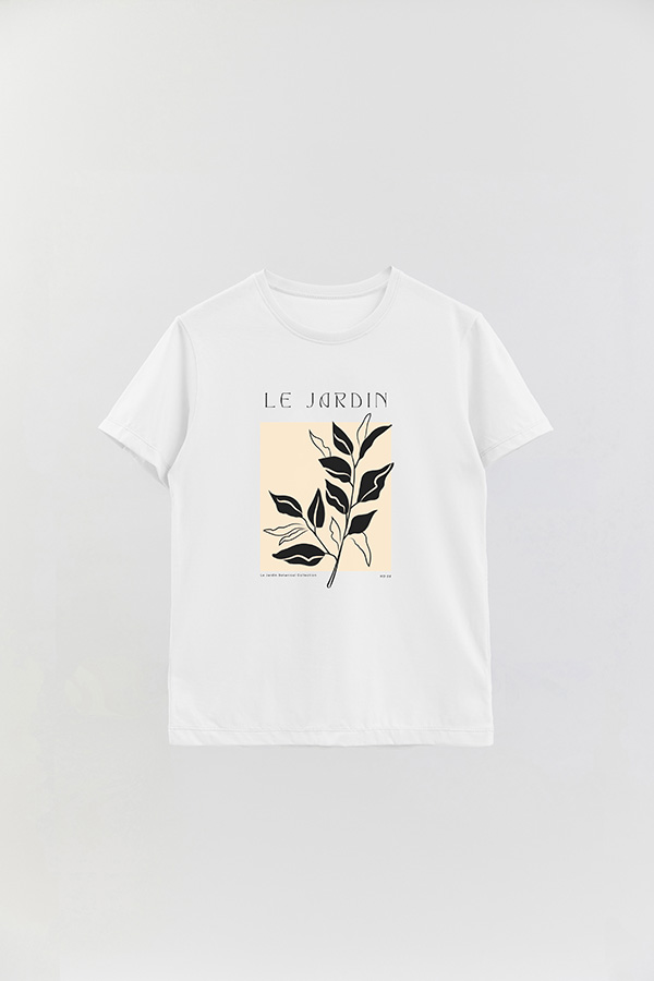 REMERA BASICA ESTAMPADA BOTANICAL 8