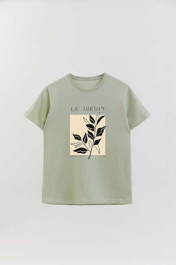 REMERA BASICA ESTAMPADA BOTANICAL 8