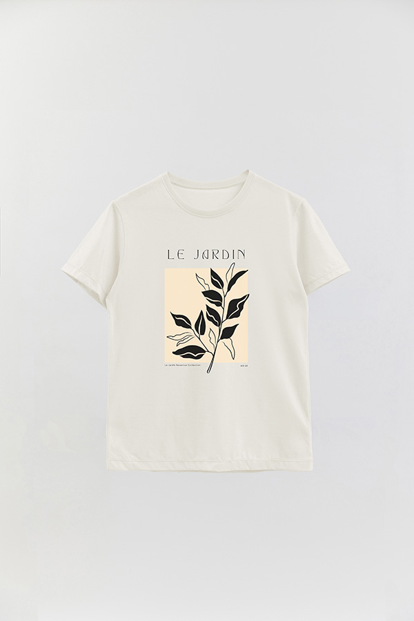 REMERA BASICA ESTAMPADA BOTANICAL 8