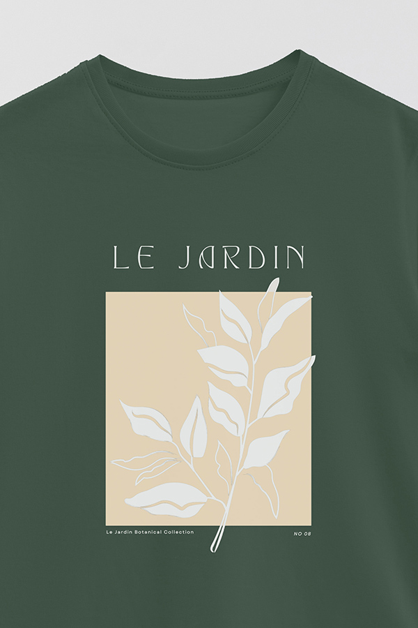 REMERA BASICA ESTAMPADA BOTANICAL 8