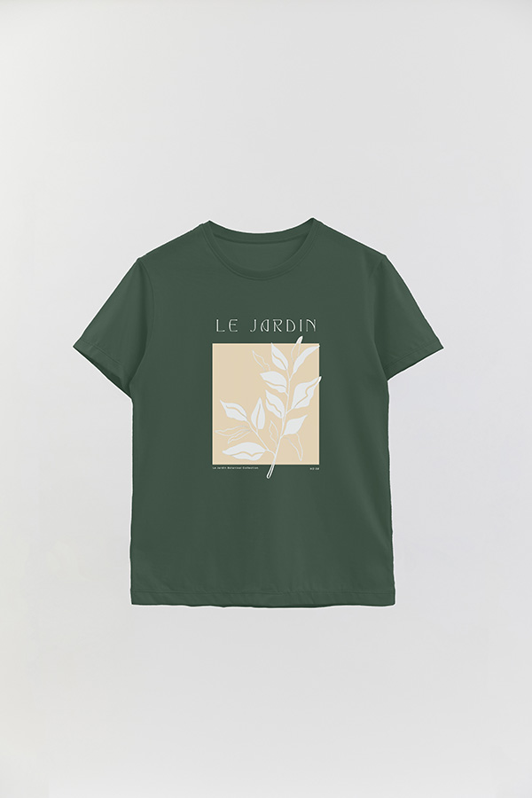 REMERA BASICA ESTAMPADA BOTANICAL 8