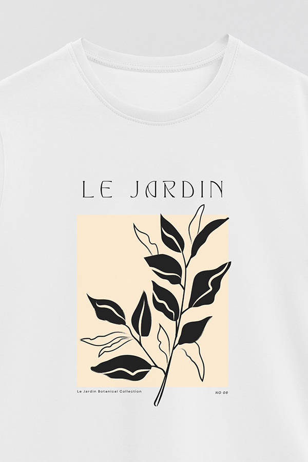 REMERA BASICA ESTAMPADA BOTANICAL 8