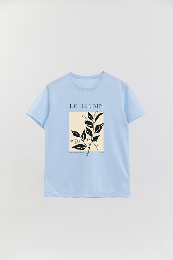 REMERA BASICA ESTAMPADA BOTANICAL 8