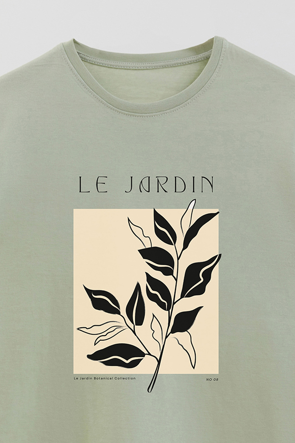 REMERA BASICA ESTAMPADA BOTANICAL 8