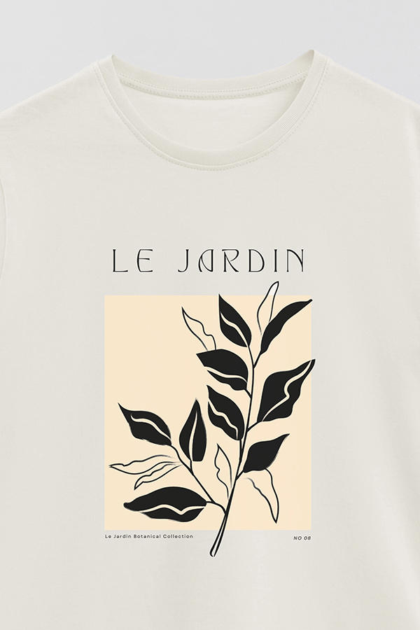 REMERA BASICA ESTAMPADA BOTANICAL 8