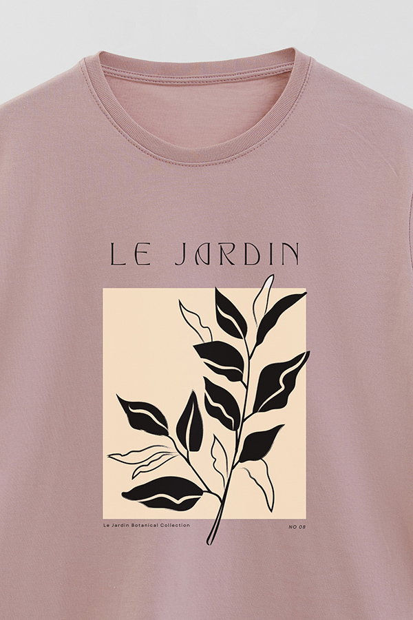 REMERA BASICA ESTAMPADA BOTANICAL 8