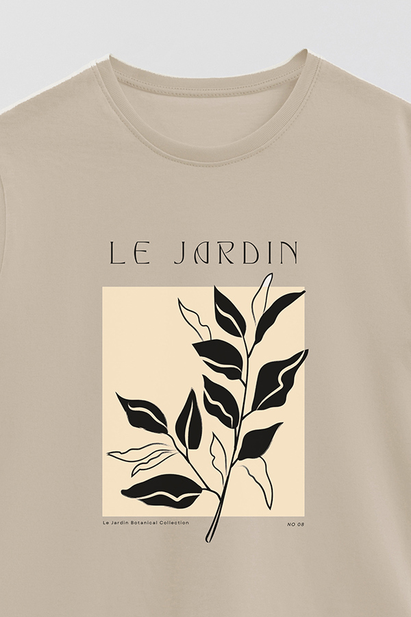 REMERA BASICA ESTAMPADA BOTANICAL 8