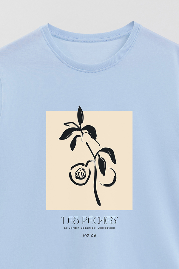 REMERA BASICA ESTAMPADA BOTANICAL 6