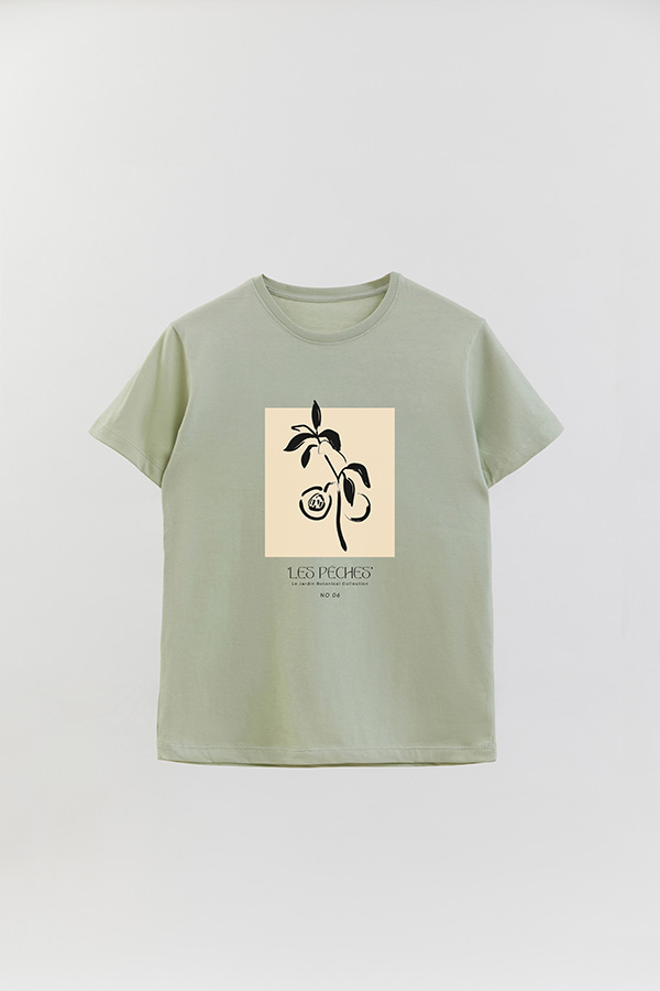 REMERA BASICA ESTAMPADA BOTANICAL 6