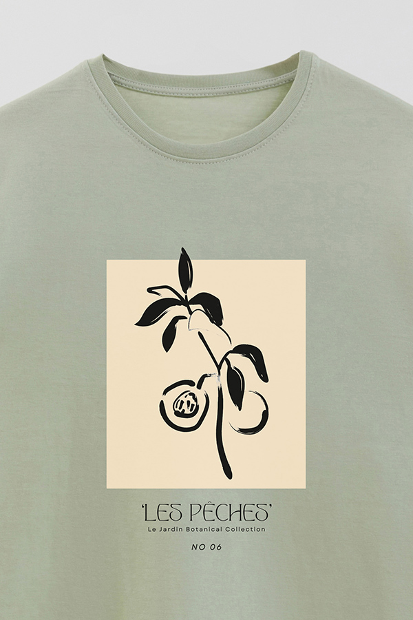 REMERA BASICA ESTAMPADA BOTANICAL 6