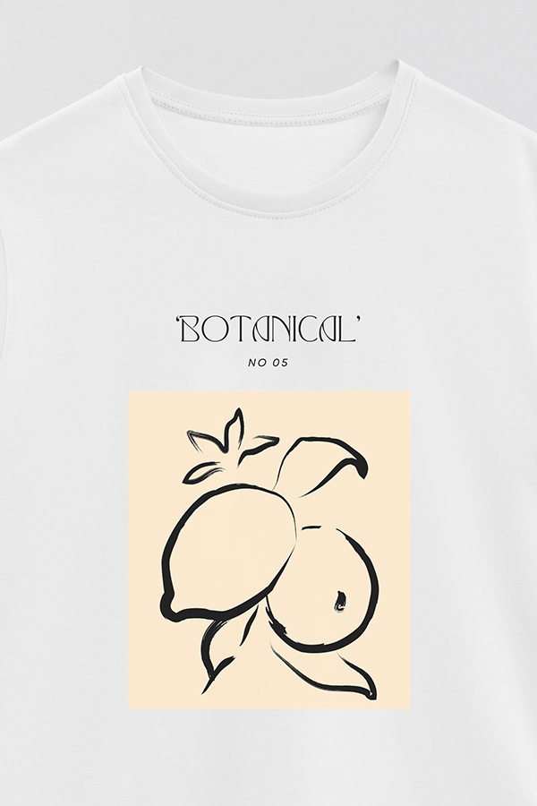 REMERA BASICA ESTAMPADA BOTANICAL 5