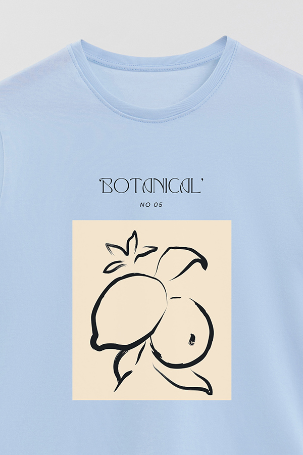 REMERA BASICA ESTAMPADA BOTANICAL 5