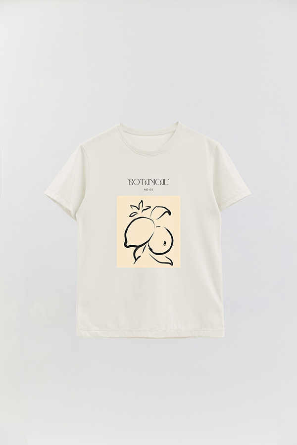 REMERA BASICA ESTAMPADA BOTANICAL 5