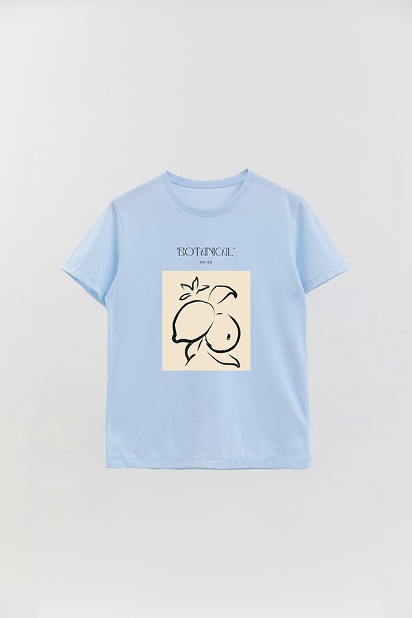 REMERA BASICA ESTAMPADA BOTANICAL 5