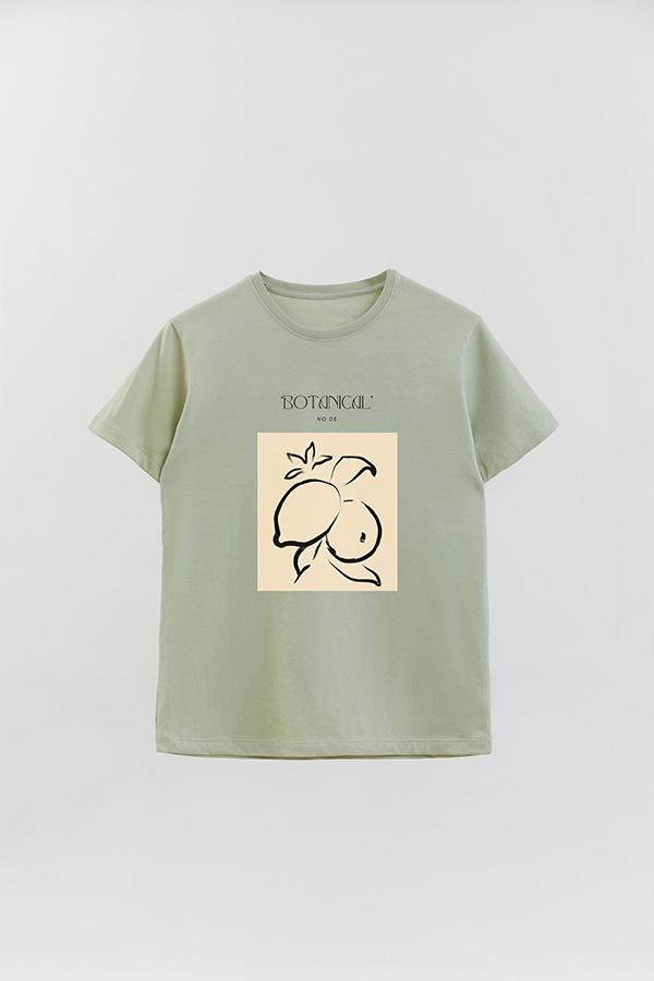 REMERA BASICA ESTAMPADA BOTANICAL 5