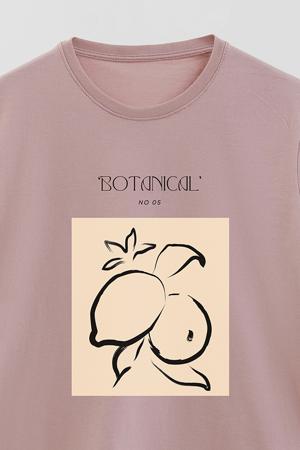 REMERA BASICA ESTAMPADA BOTANICAL 5