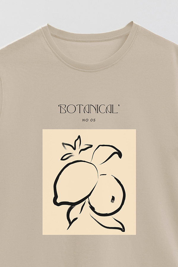 REMERA BASICA ESTAMPADA BOTANICAL 5