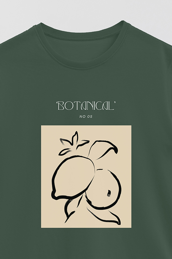 REMERA BASICA ESTAMPADA BOTANICAL 5
