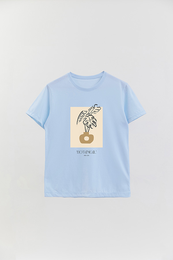 REMERA BASICA ESTAMPADA BOTANICAL 4