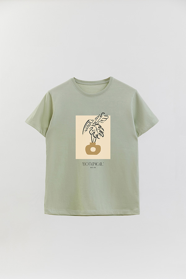 REMERA BASICA ESTAMPADA BOTANICAL 4