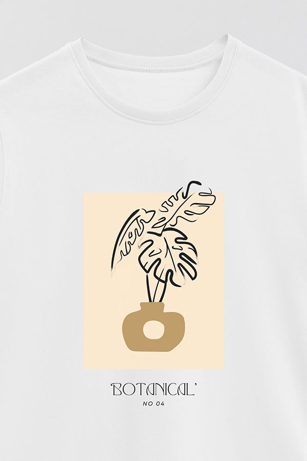 REMERA BASICA ESTAMPADA BOTANICAL 4