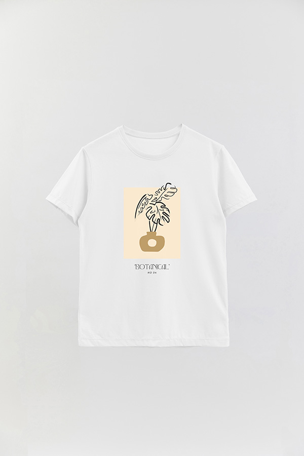 REMERA BASICA ESTAMPADA BOTANICAL 4