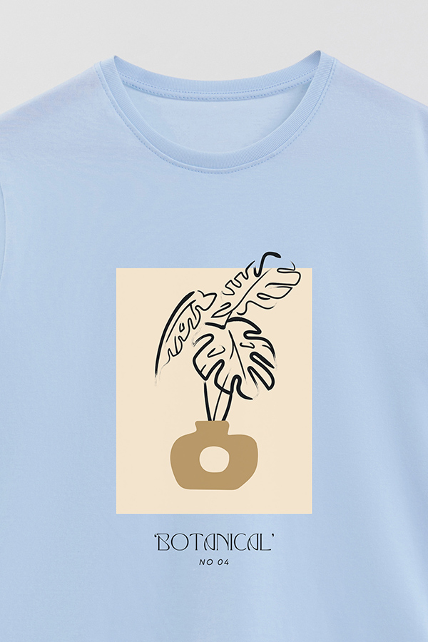 REMERA BASICA ESTAMPADA BOTANICAL 4