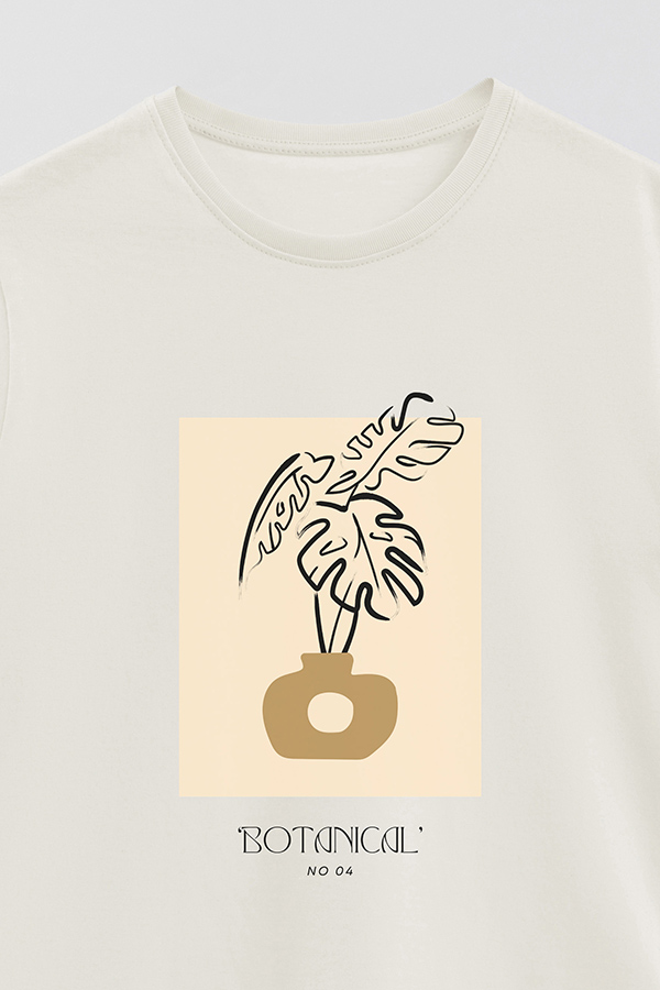 REMERA BASICA ESTAMPADA BOTANICAL 4