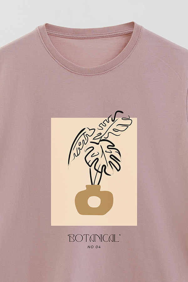 REMERA BASICA ESTAMPADA BOTANICAL 4