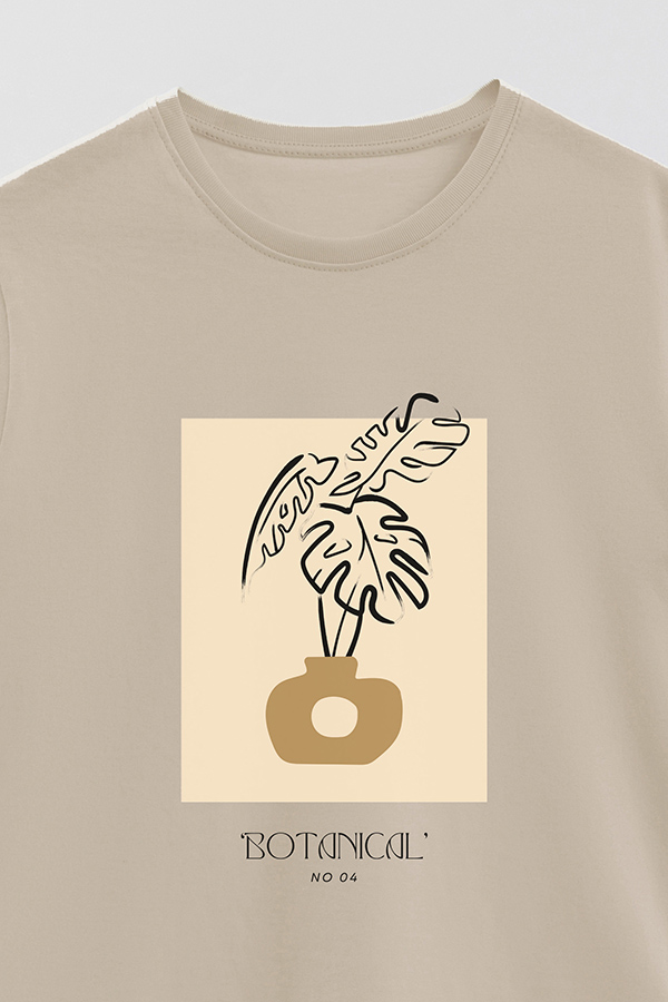 REMERA BASICA ESTAMPADA BOTANICAL 4