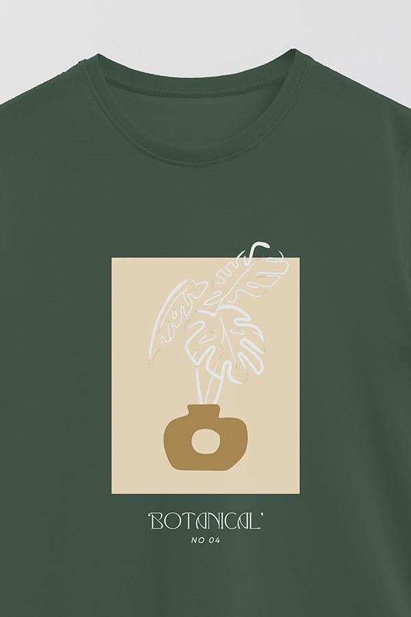 REMERA BASICA ESTAMPADA BOTANICAL 4