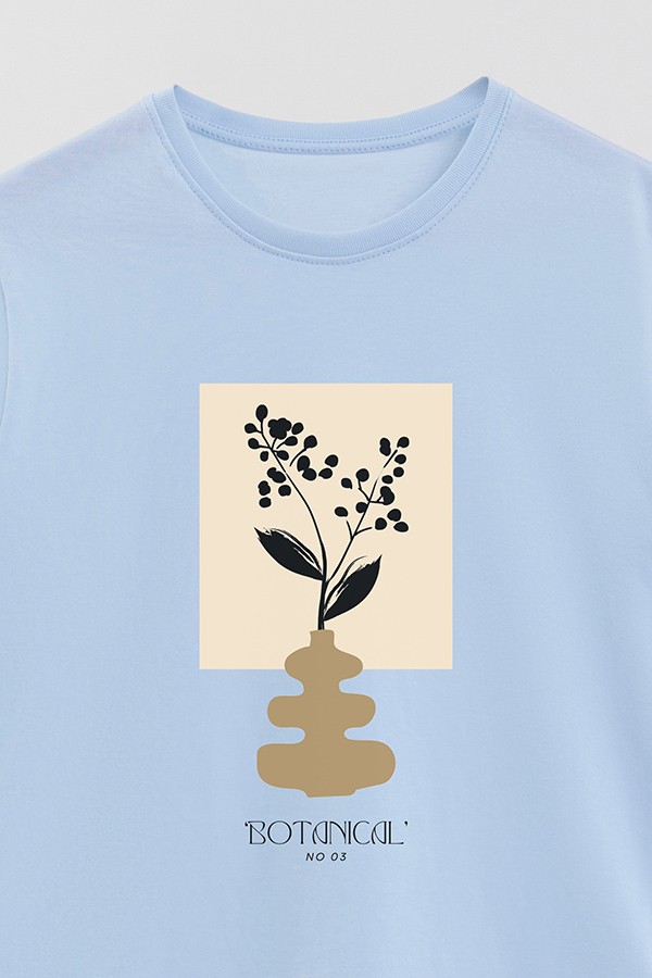 REMERA BASICA ESTAMPADA BOTANICAL 3