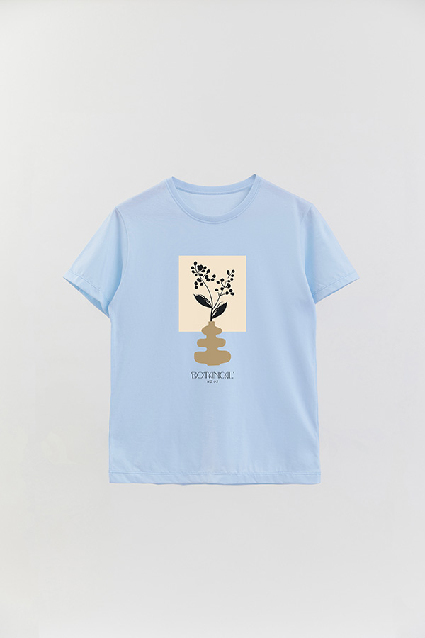 REMERA BASICA ESTAMPADA BOTANICAL 3