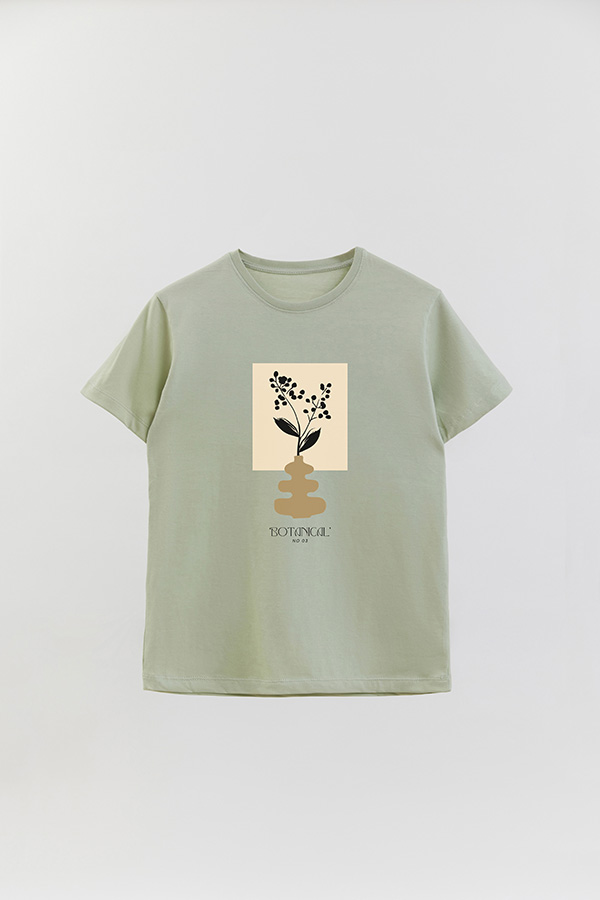 REMERA BASICA ESTAMPADA BOTANICAL 3