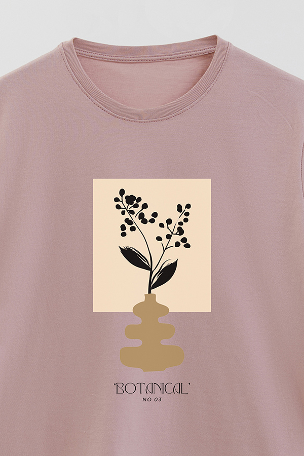 REMERA BASICA ESTAMPADA BOTANICAL 3