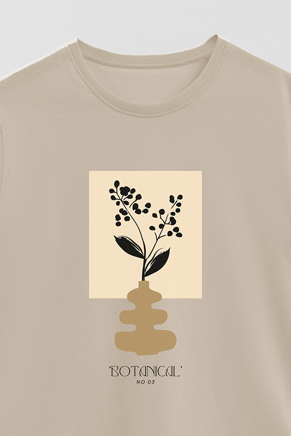 REMERA BASICA ESTAMPADA BOTANICAL 3