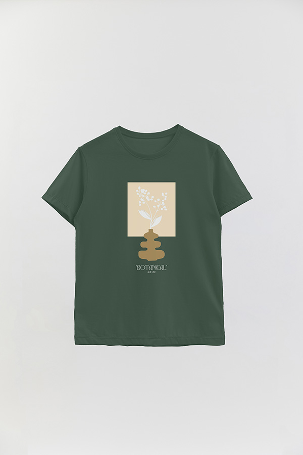 REMERA BASICA ESTAMPADA BOTANICAL 3