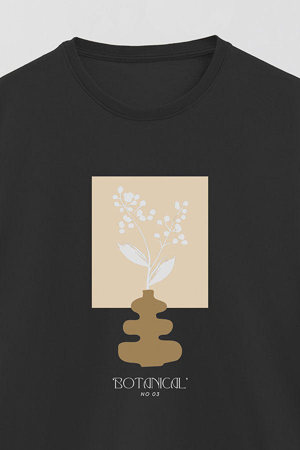 REMERA BASICA ESTAMPADA BOTANICAL 3