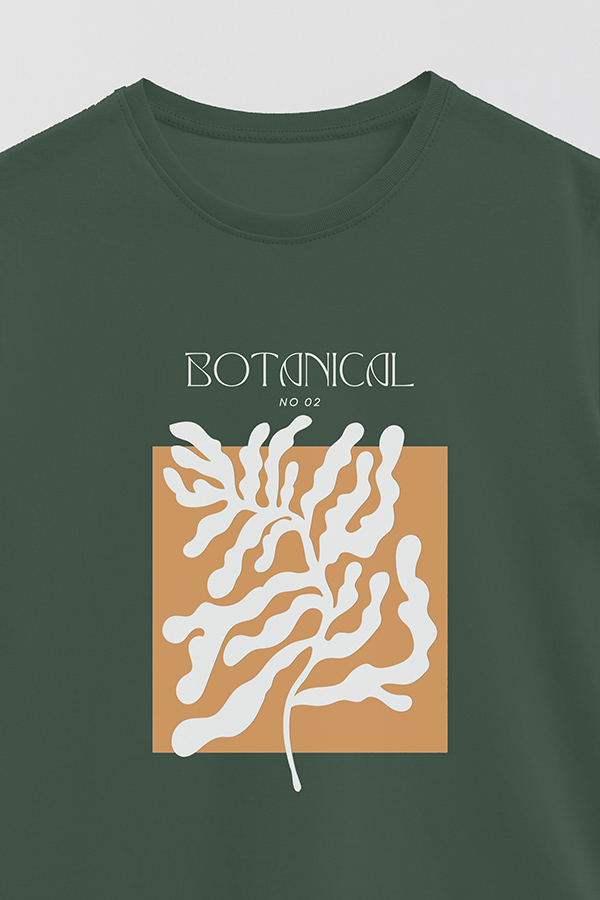 REMERA BASICA ESTAMPADA BOTANICAL 2