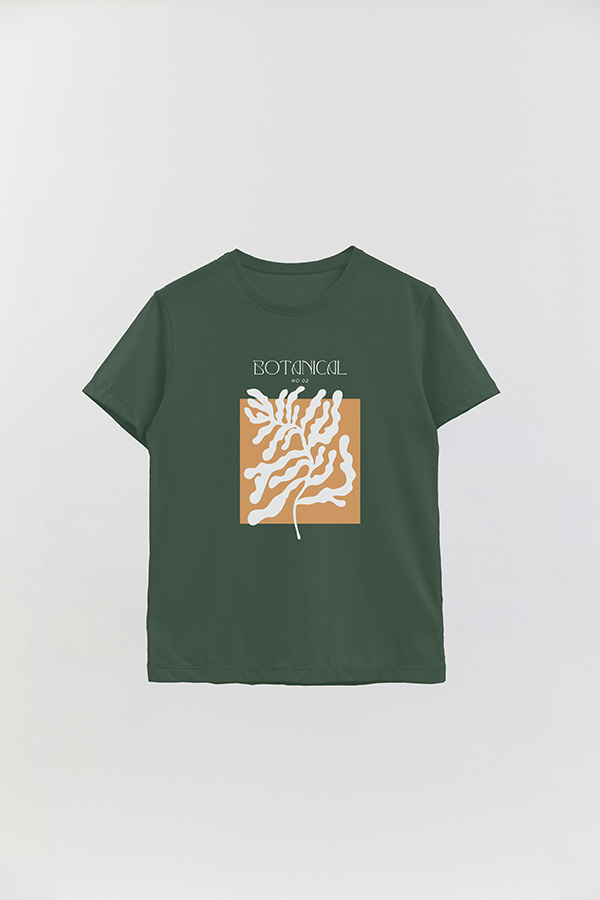 REMERA BASICA ESTAMPADA BOTANICAL 2