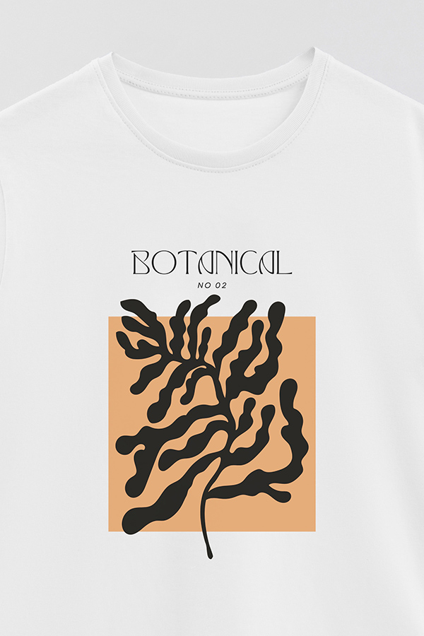 REMERA BASICA ESTAMPADA BOTANICAL 2