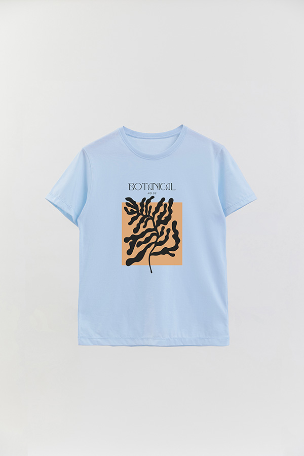 REMERA BASICA ESTAMPADA BOTANICAL 2