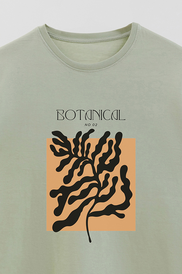 REMERA BASICA ESTAMPADA BOTANICAL 2
