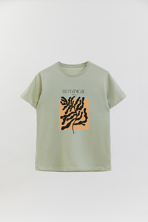 REMERA BASICA ESTAMPADA BOTANICAL 2