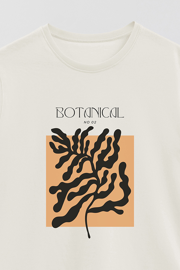 REMERA BASICA ESTAMPADA BOTANICAL 2