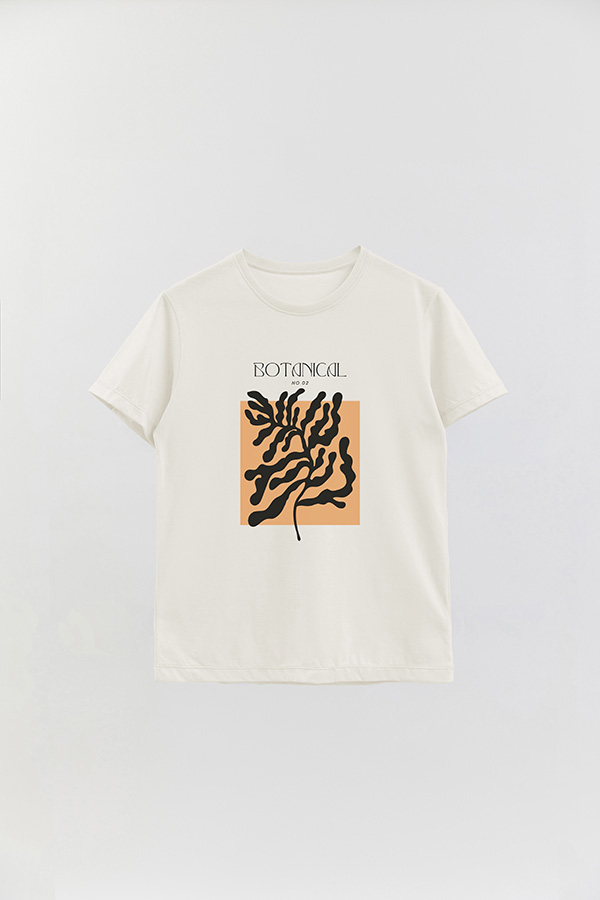 REMERA BASICA ESTAMPADA BOTANICAL 2