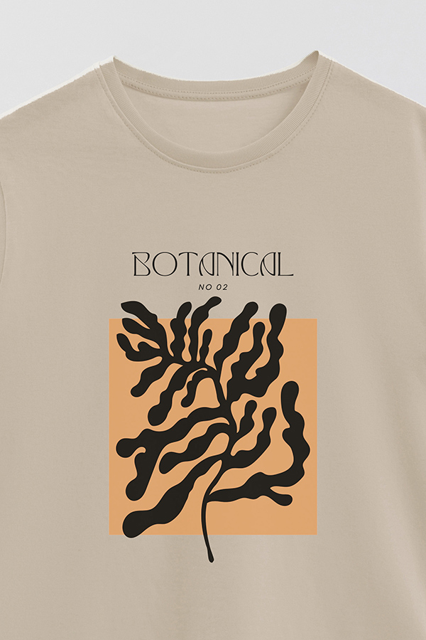 REMERA BASICA ESTAMPADA BOTANICAL 2