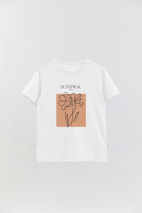 REMERA BASICA ESTAMPADA BOTANICAL 1