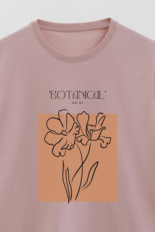 REMERA BASICA ESTAMPADA BOTANICAL 1